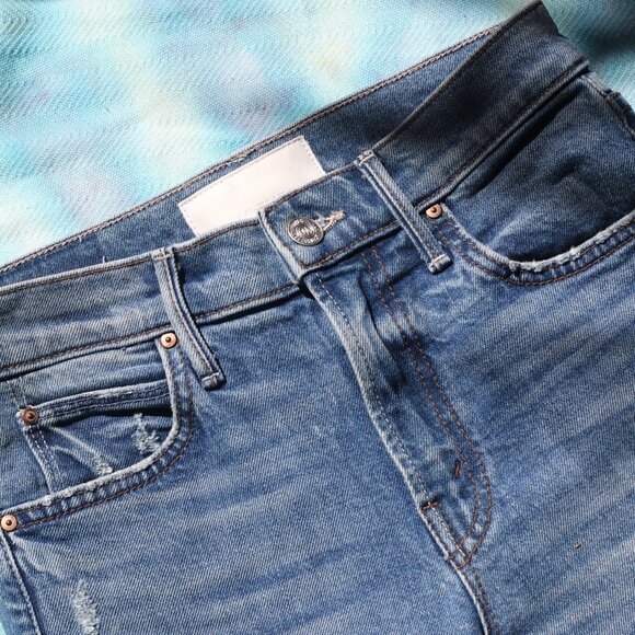 MOTHER Rascal Ankle Denim Pants - Size 25 - Picture 3 of 7